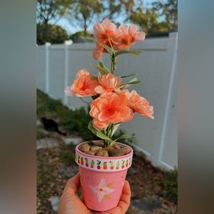 Handmade terra-cotta flower pot